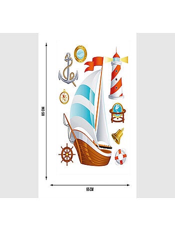 Stickers - Navigateur - 1 planche 65x85 cm