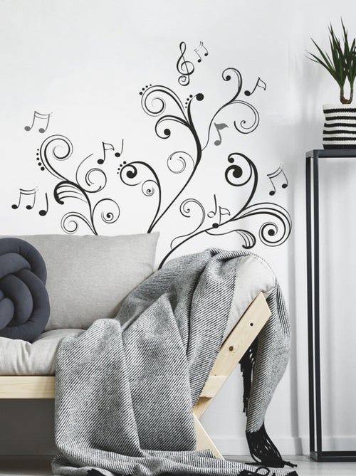 Stickers - Notes De Musique - Hauteur 45,7 cm - Kiabi