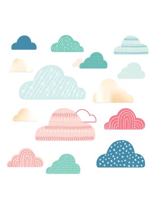 Stickers - Nuages Colorés - Hauteur 22.86 cm