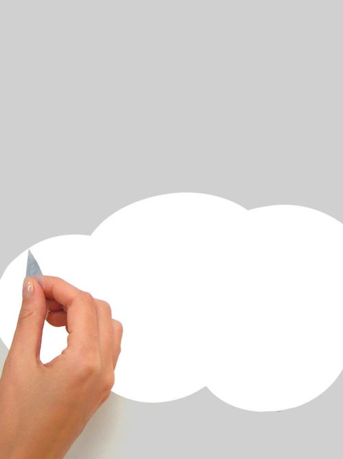 Stickers - Nuages Sur Fond Bleu - Hauteur 45,7 cm - Kiabi