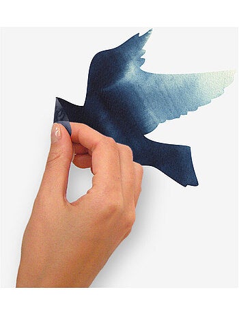 Stickers - Oiseaux Bleus - Hauteur 92,71 cm