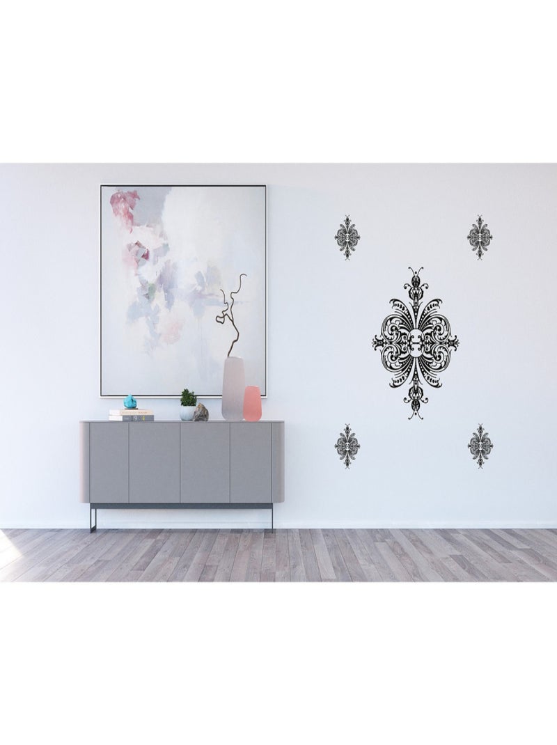 Stickers - Ornement - 1 planche 65x85 cm Bleu - Kiabi