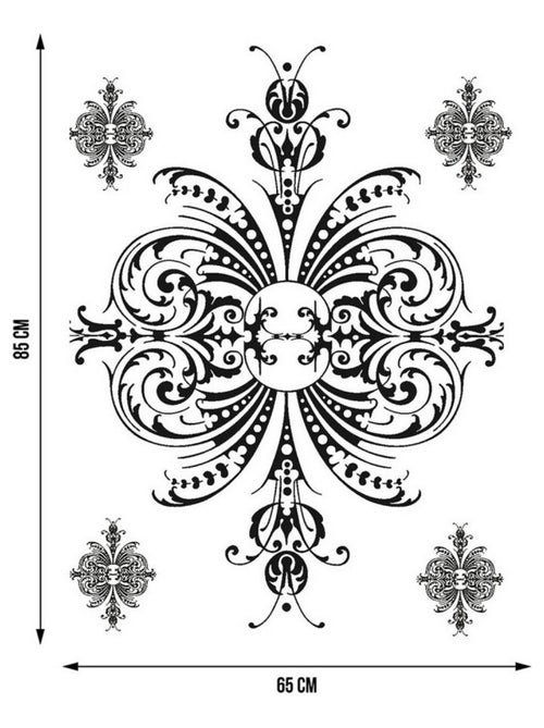 Stickers - Ornement - 1 planche 65x85 cm - Kiabi