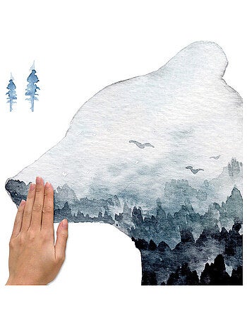 Stickers - Ours Blanc - Hauteur 92,7 cm
