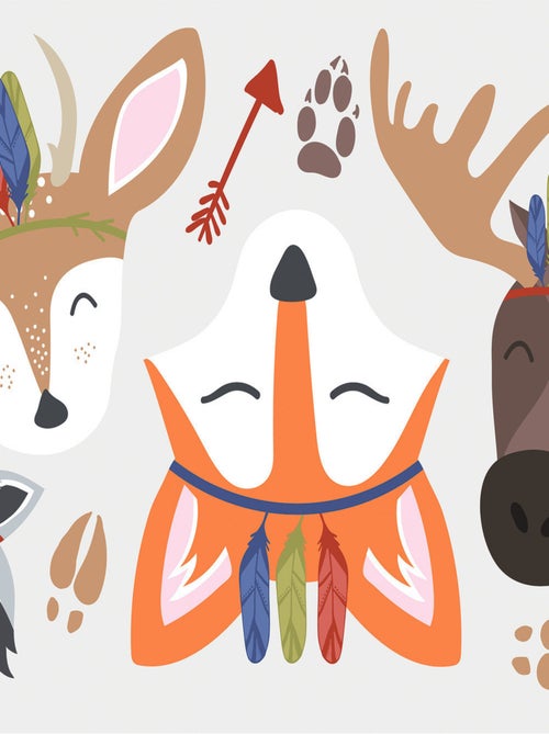 Stickers - Papillons, Cerfs - Hauteur 92.71 cm - Kiabi