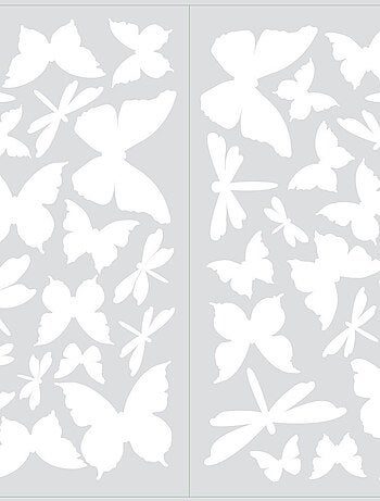 Stickers - Papillons Dorés Qui Volent - Hauteur 45,7 cm