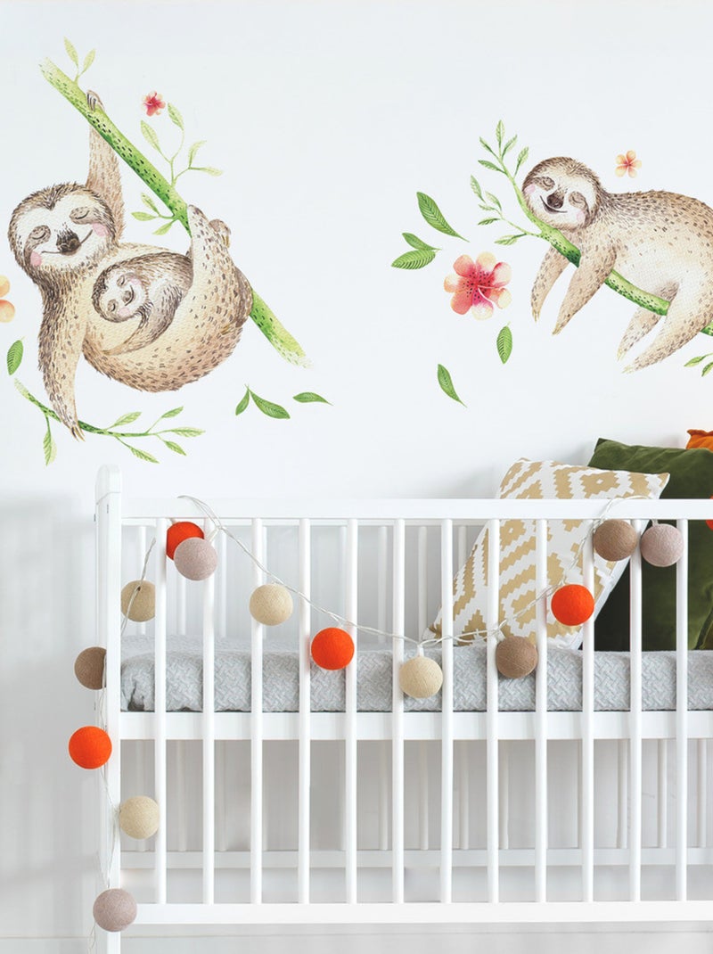 Stickers - Paresseux - Hauteur 92.71 cm Multicolore - Kiabi