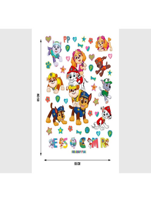 Stickers - Pat'Patrouille - Amis pour la vie - 65x85 cm - Kiabi