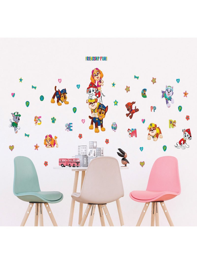 Stickers - Pat'Patrouille - Amis pour la vie - 65x85 cm Multicolore - Kiabi