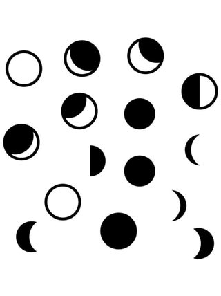 Stickers - Phases De La Lune- Hauteur 92.71 cm
