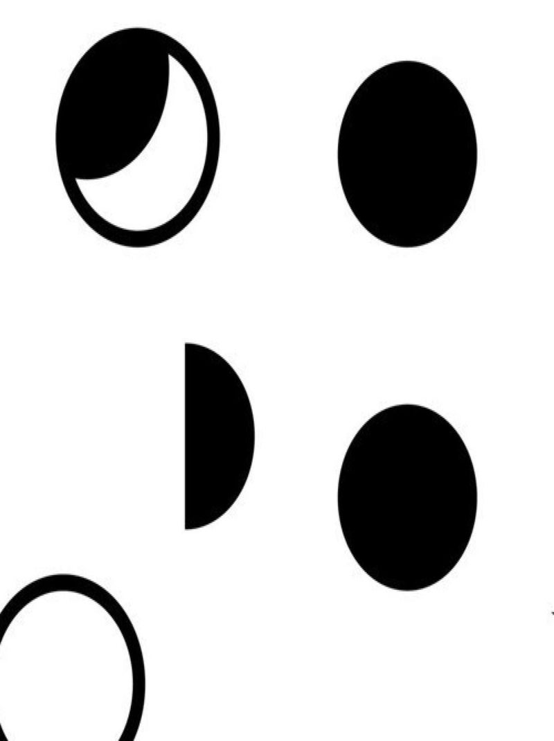 Stickers - Phases De La Lune- Hauteur 92.71 cm Multicolore - Kiabi