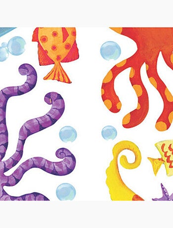 Stickers - Pieuvre Violette - Hauteur 45,7 cm