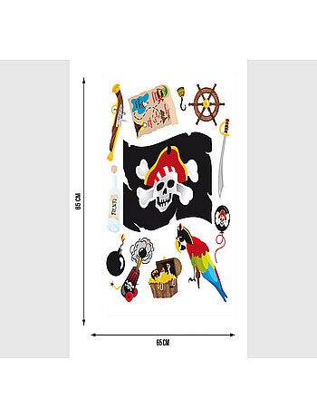 Stickers - Pirates - 1 planche 65x85 cm