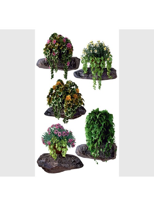 Stickers - Plantations de Fleurs - 1 planche 65 x 85 cm - Kiabi