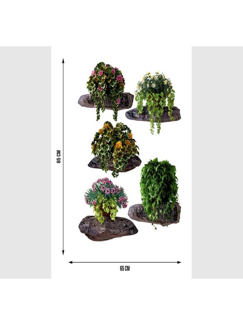 Stickers - Plantations de Fleurs - 1 planche 65 x 85 cm - Kiabi
