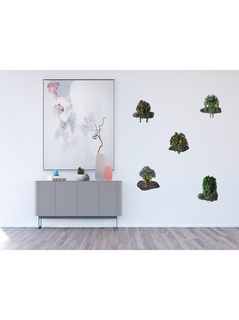 Stickers - Plantations de Fleurs - 1 planche 65 x 85 cm Multicolore - Kiabi