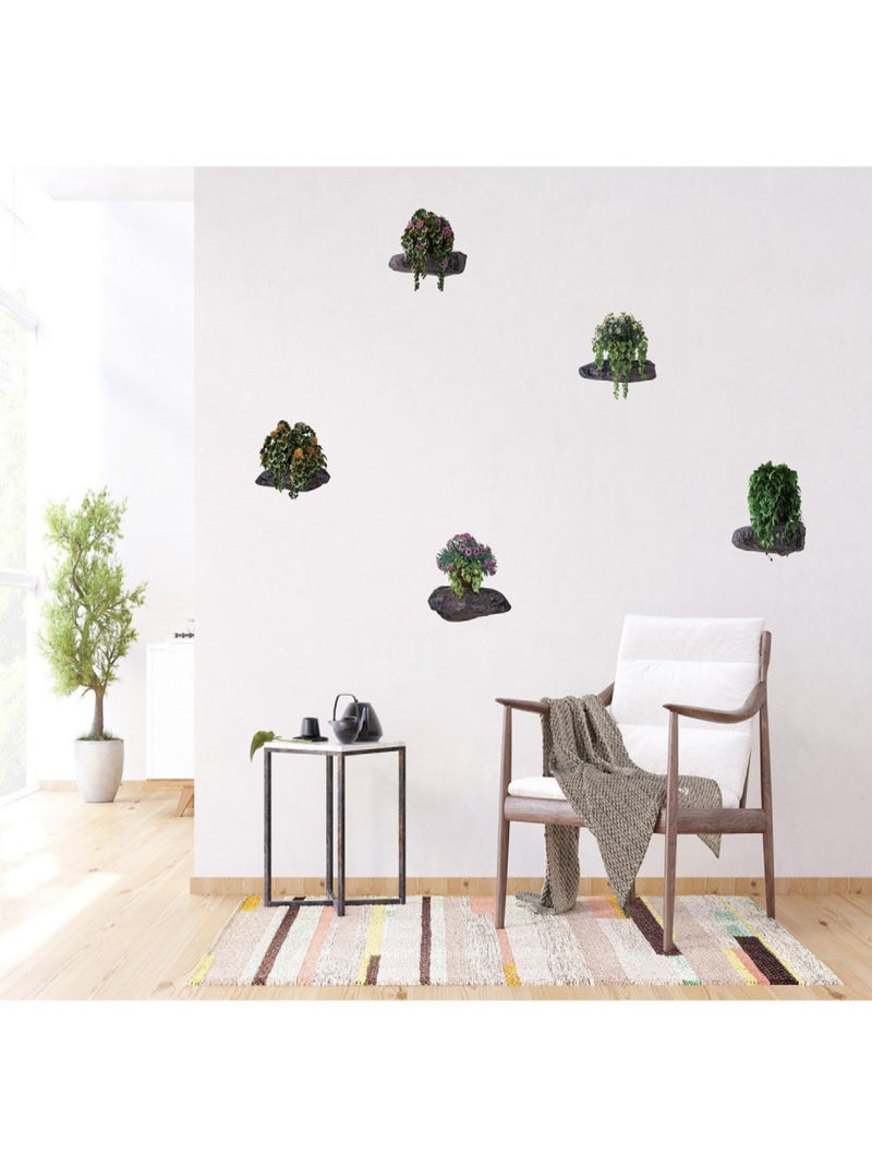 Stickers - Plantations de Fleurs - 1 planche 65 x 85 cm Multicolore - Kiabi