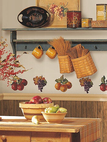 Stickers - Récolte De Fruits - Hauteur 45,7 cm