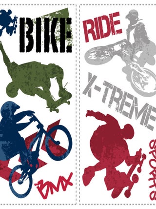 Stickers - Sports Extrêmes - 25,4 cm