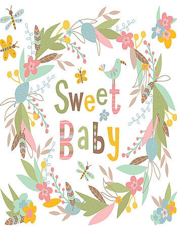 Stickers - Sweet Baby - Hauteur 49.53 cm
