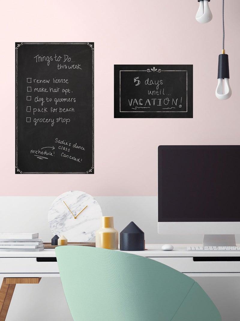 Stickers - Tableau Noir - Hauteur 45,7 cm Multicolore - Kiabi