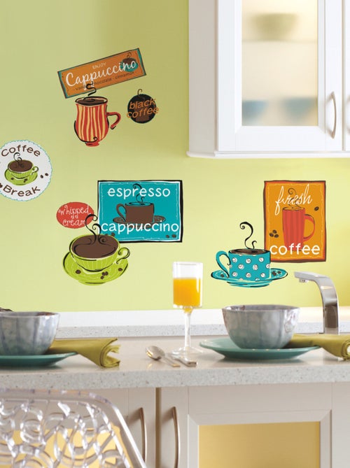 Stickers - Tasses De Café - Hauteur 45,7 cm - Kiabi