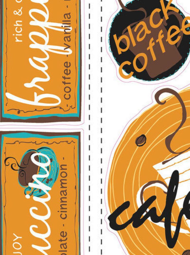 Stickers - Tasses De Café - Hauteur 45,7 cm Multicolore - Kiabi