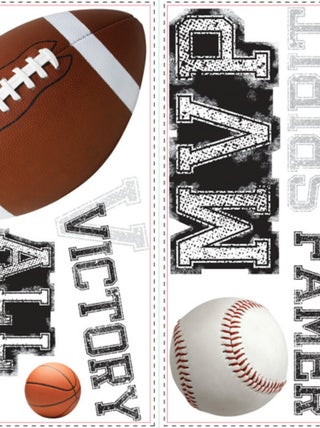 Stickers - Tous Les Sports - Hauteur 25,4 cm