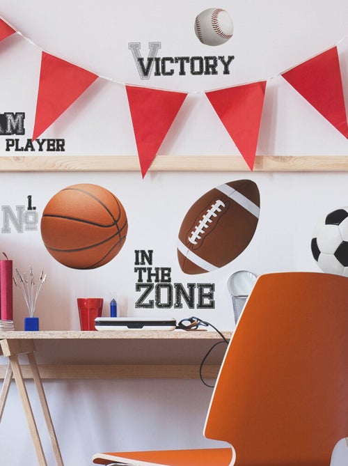 Stickers - Tous Les Sports - Hauteur 25,4 cm - Kiabi