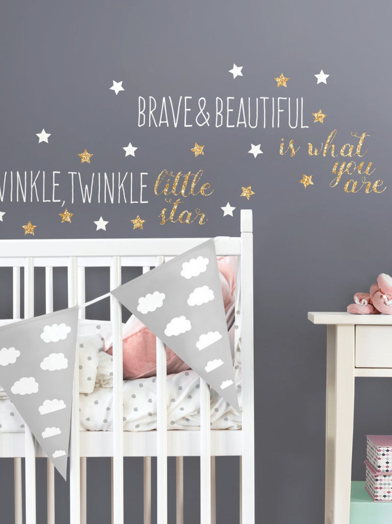 Stickers - Twinkle Twinkle Little Star - Hauteur 92.71 cm Multicolore - Kiabi