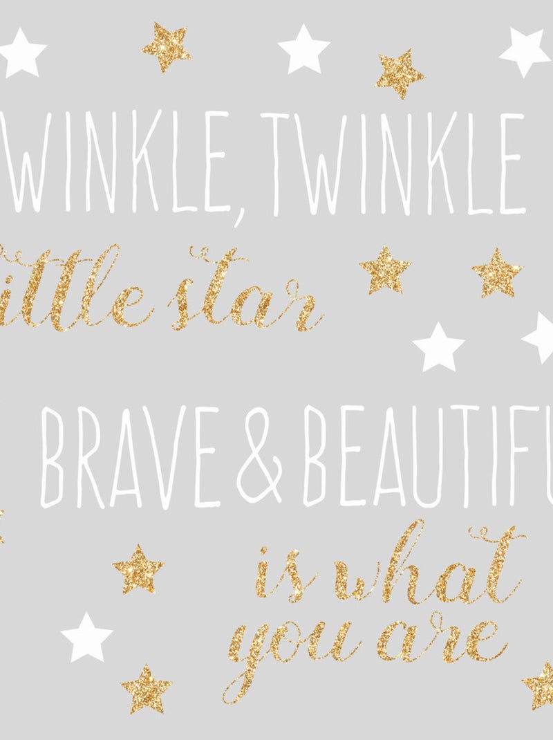 Stickers - Twinkle Twinkle Little Star - Hauteur 92.71 cm Multicolore - Kiabi