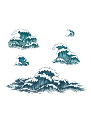 Stickers - Vagues - Hauteur 92,7 cm
