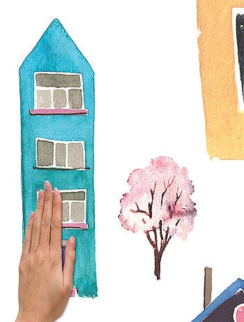 Stickers - Villages - Hauteur 92,7 cm