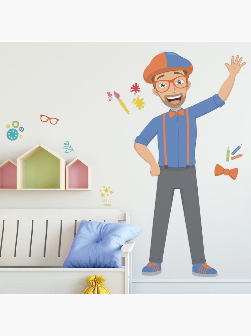 Stickers - Youtubeur Blippi - Hauteur 108 cm Bleu - Kiabi