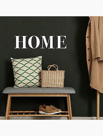 Stickers -HOME- en lettres capitales blanches