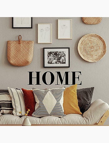 Stickers -HOME- en lettres capitales blanches