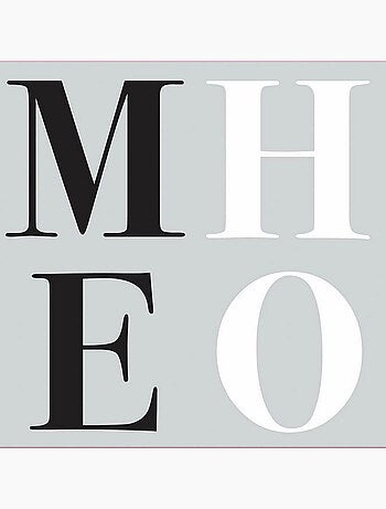 Stickers -HOME- en lettres capitales blanches