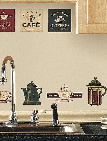 Stickers -Maison A Café - Hauteur 45,7 cm