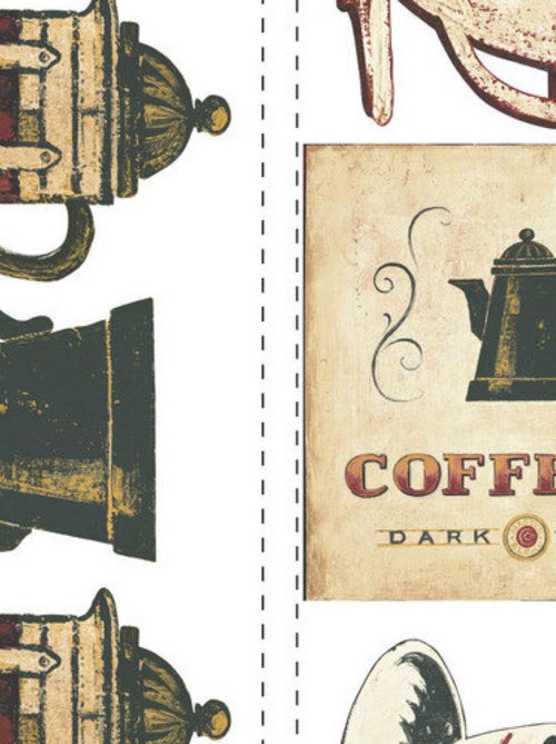 Stickers -Maison A Café - Hauteur 45,7 cm - Kiabi