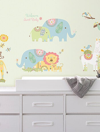 Stickers -Petits Animaux Tribales - Hauteur 22,9 cm