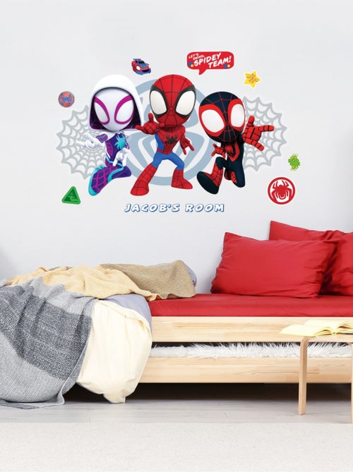 Stickers à personnaliser Amazing Spider-man 3 personnages collection Spidey - Kiabi