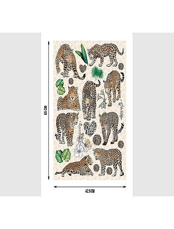 Stickers Animaux - Félins - 1 planche 42,5 x 65 cm
