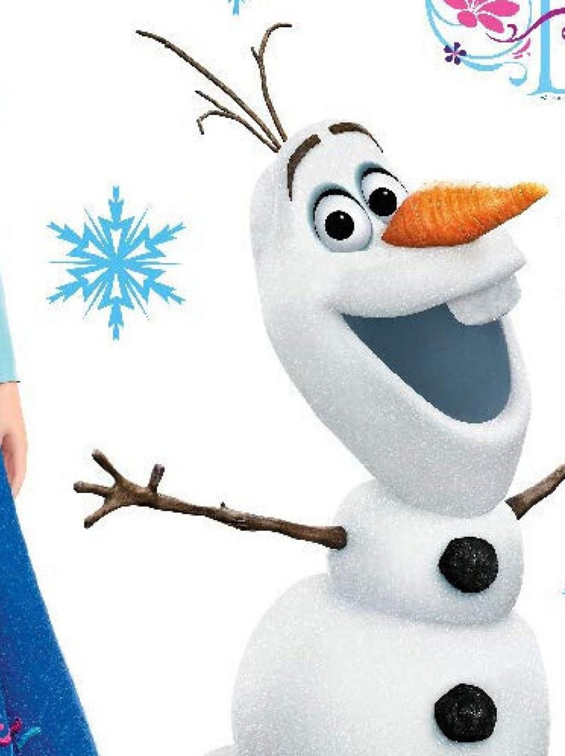 Stickers Anna Elsa & Olaf La Reine des Neiges Disney Multicolore - Kiabi