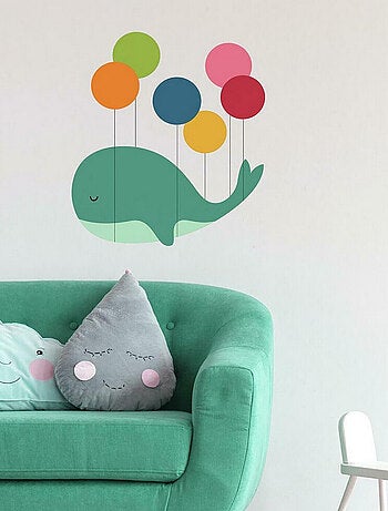 Stickers baleine et ballons
