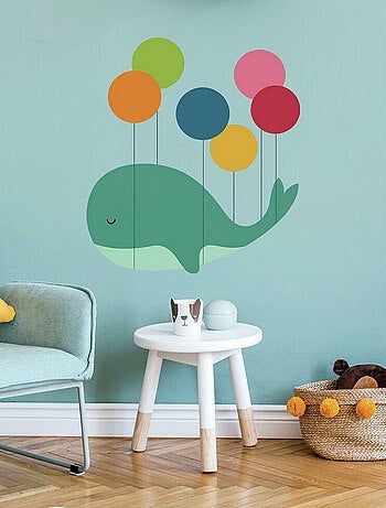 Stickers baleine et ballons