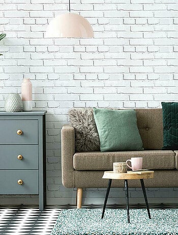 Stickers Briques Banches