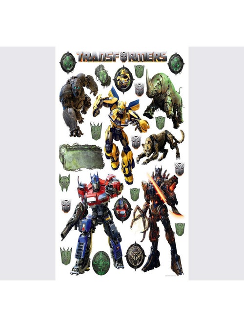 Stickers Bumblebee, Optimus Prime et Decepticons - 1 planche 65 x 85 cm - Kiabi