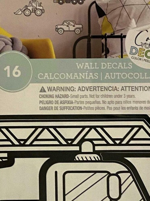 Stickers camions à colorier - Kiabi