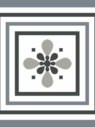 Stickers carrelage 15 x 15 cm - Fleur de Lys - Draeger