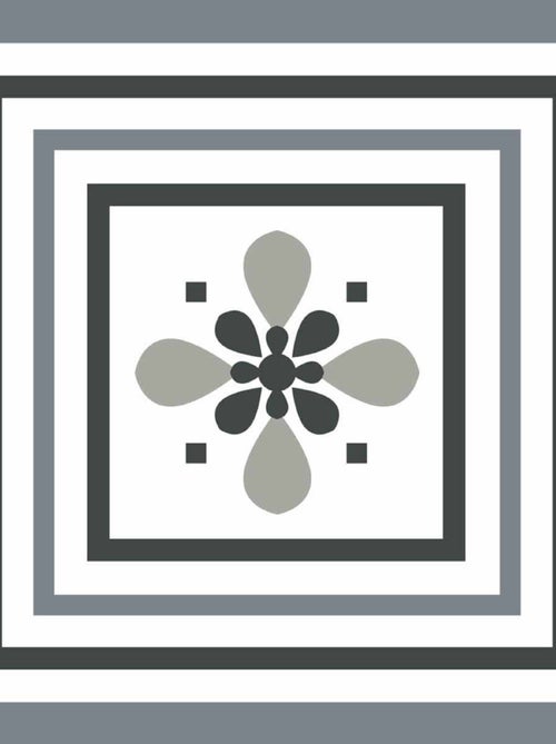 Stickers carrelage 15 x 15 cm - Fleur de Lys - Draeger - Kiabi